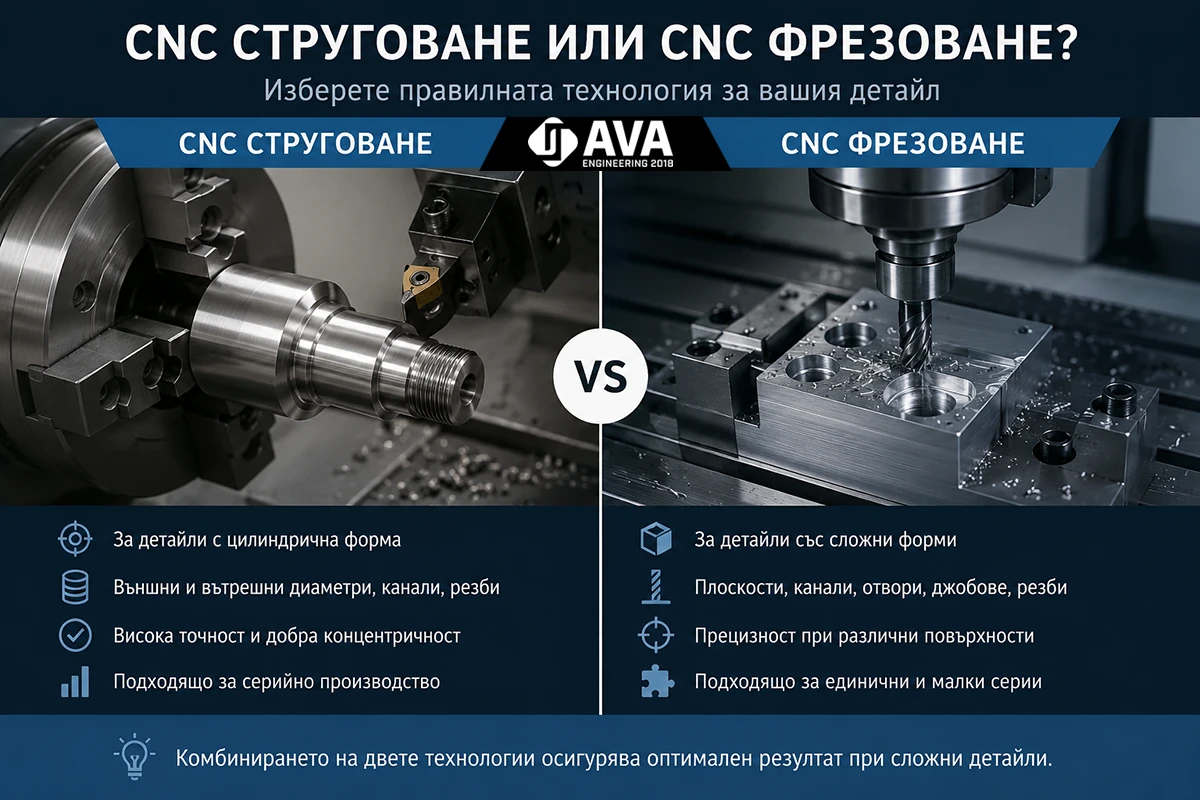 CNC струговане или CNC фрезоване